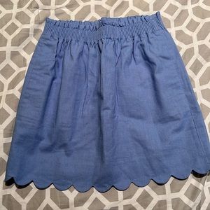J.Crew Scalloped Hem Skirt
